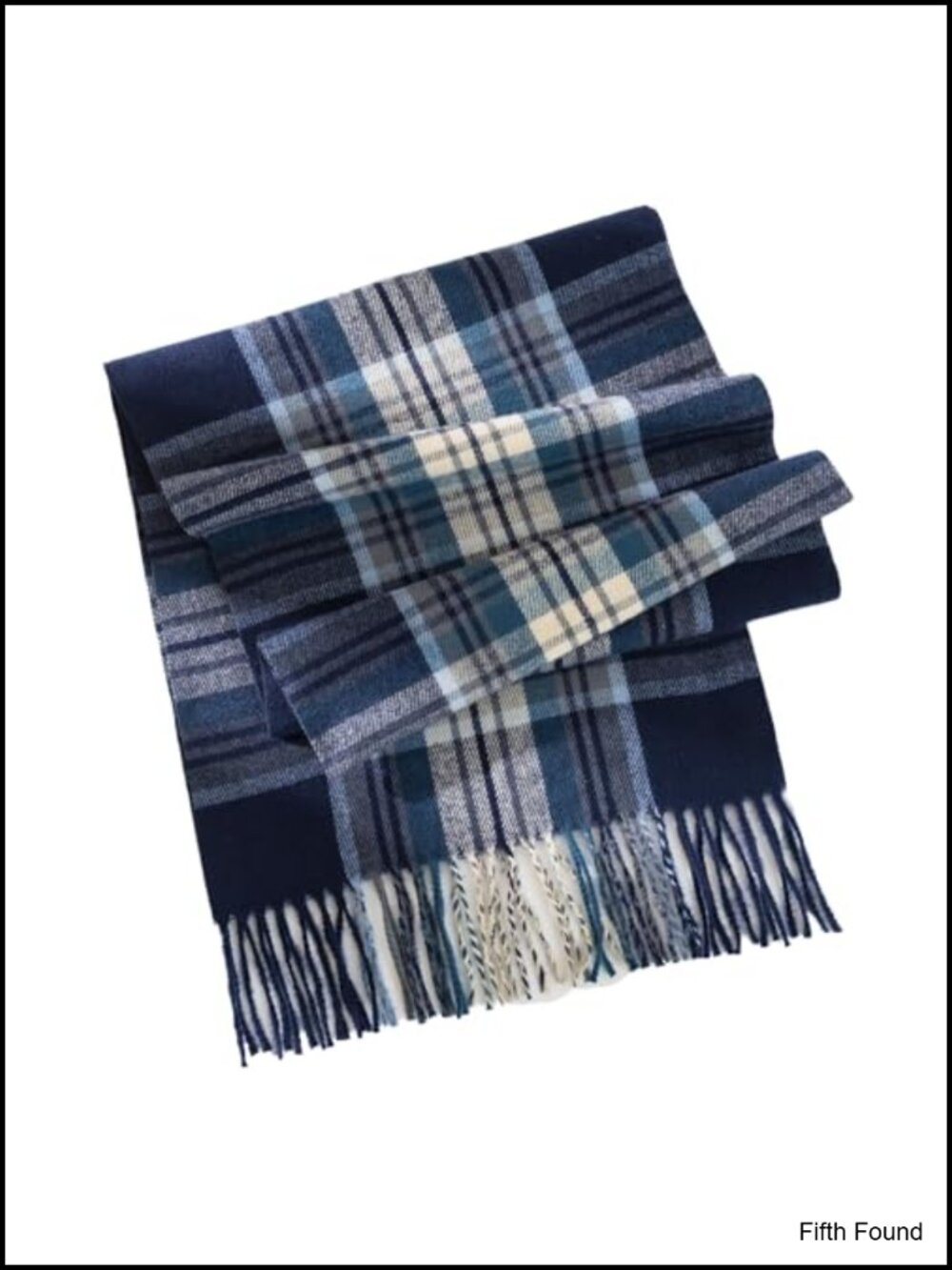 Plaid Scarf Oversized Shawl Wrap Tassel Winter Blanket